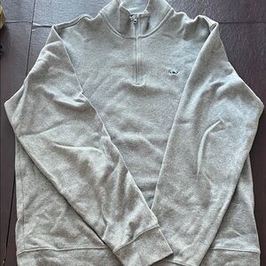Vineyard Vines Men's Gray Zip-Up Sweater